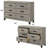 Major Dresser with 6 Drawers & Rubberwood Legs