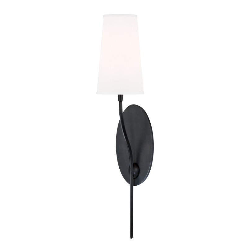Applique murale 1 lumière Rutland, Blanc, Nickel poli