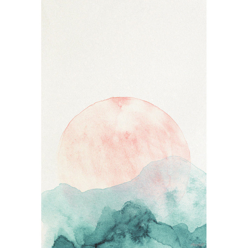 Mountain Sunrise - Wrapped Canvas Painting, 152 cm H x 101 cm W