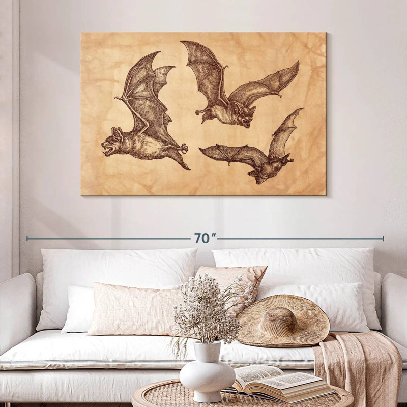 Brampt Bats, 32" H x 48" W