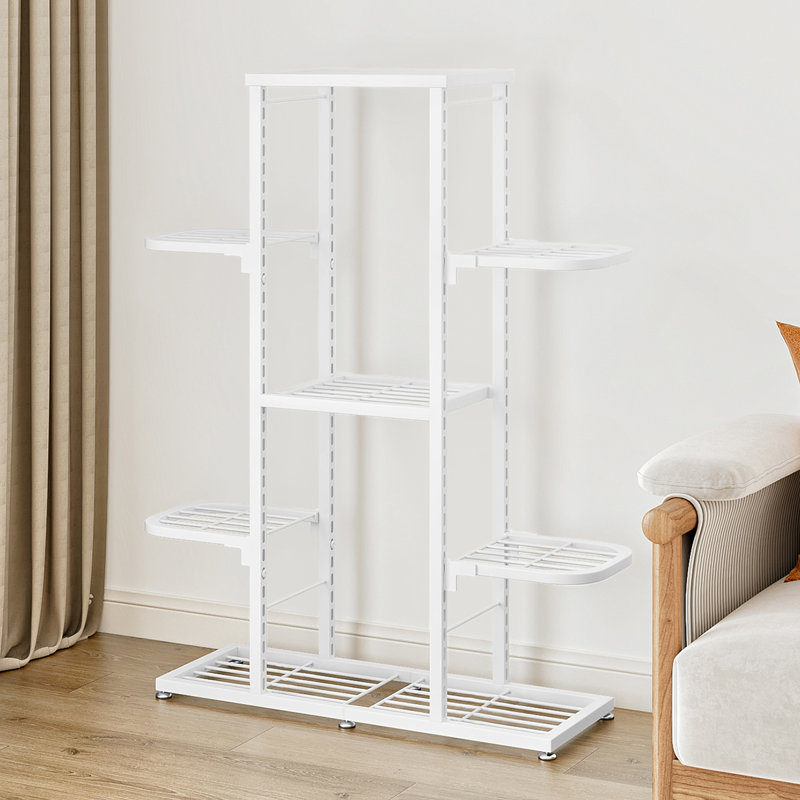 Tahitha Plant Stand, 88cm H x 62.5cm W x 23cm D, White