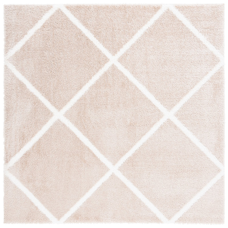 Tahoe Shag Performance Geometric Rug, Square 6'7"