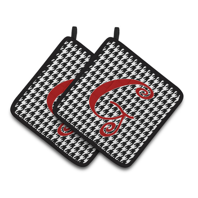 Cuisinier poignée Houndstooth, G
