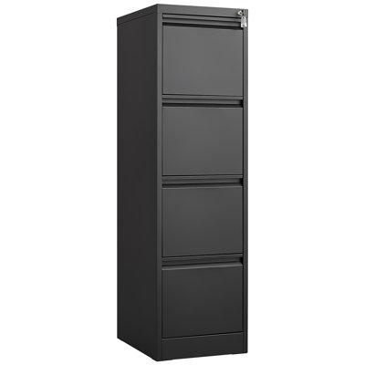 4 Drawer Vertical File Cabinet With Lock