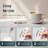 Stainless Steel Handheld Milk Frother White-117190096
