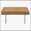Table basse carrée en bois aggloméré de style naturel