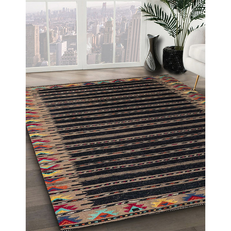 Abstract Indoor Rug, Square 5'