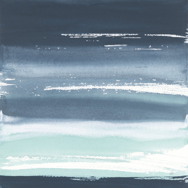 Reproduction de paysage marin altéré III par Chris Paschke, Toile tendue, Non, H 12 po x l 12 po