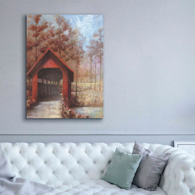 «Covered Bridge» par White Ladder, estampe numérique sur toile