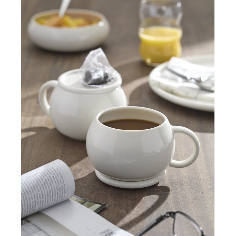 Ensemble de 4 tasses avec sous-verres Oneida Quirk