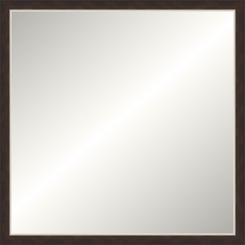 Miroir argent et espresso Gallery, Small Square