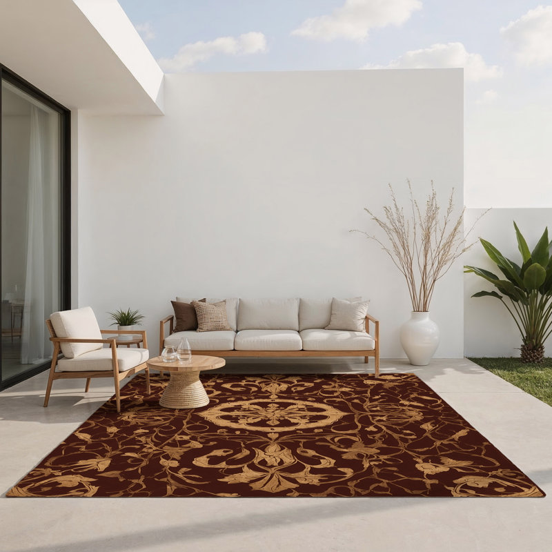 Tapis intérieur et extérieur Imperial Vine, Rectangulaire 2 pi x 3 pi