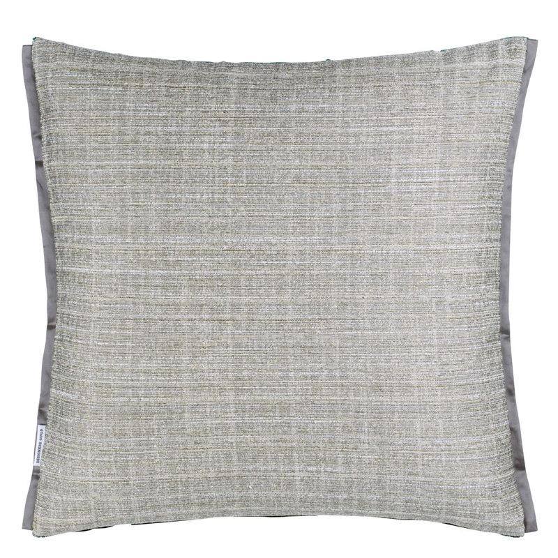 Manipur Velvet Decorative Pillow, Jade, 17"H x 17"W