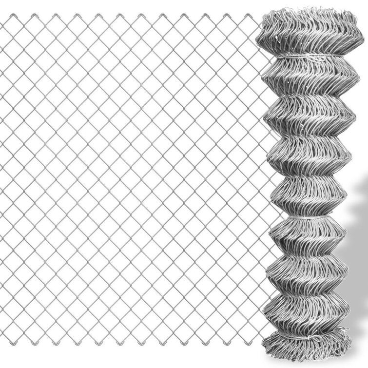 Silver Metal Wire Fence