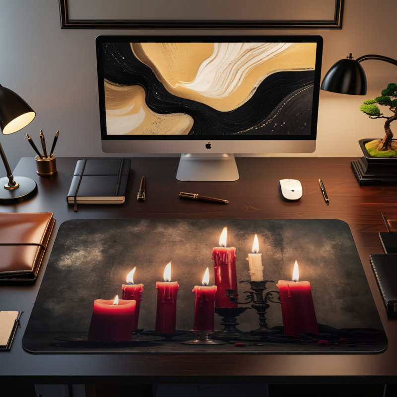 Polyester Desk Pad, 14.4x12.1