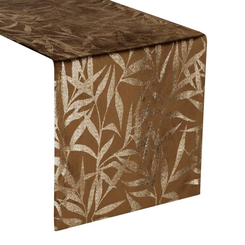 Blink Tablecloth 15 35X140 Cm Beige, Brown, 35cm W x 220cm L