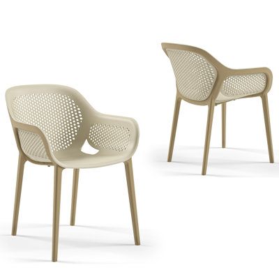 Ahria Outdoor Stacking Dining Armchair