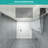36" - 37.35" W x 72" H Bi-Fold Frameless Glass Shower Door with Clear Tempered Glass