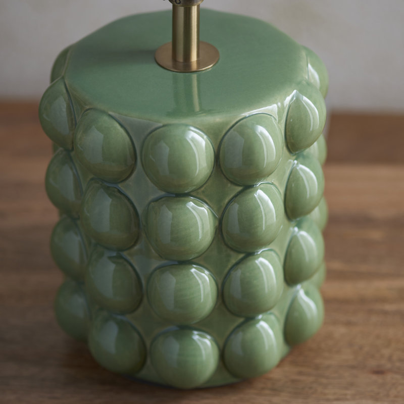 Bobble Table light Base finished in Olive