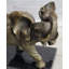 Sculpture éléphant d'Afrique signée Art Deco par Bugatti Hot Cast