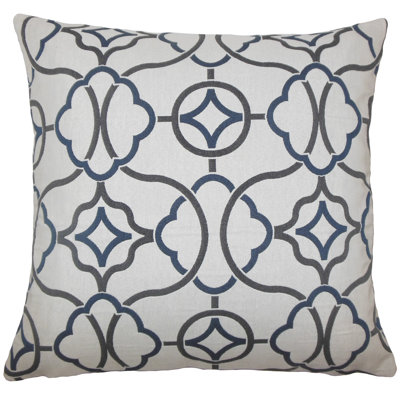 Fearghus Geometric Feather Reversible Throw Pillow