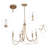 Fieldhouse 5-Light Unique Drum Gold Chandelier