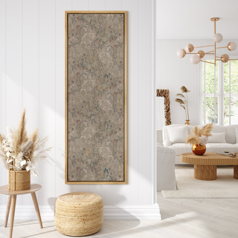 Reproduction d'art sur toile encadrée, H 60 po x l 20 po, Naturel