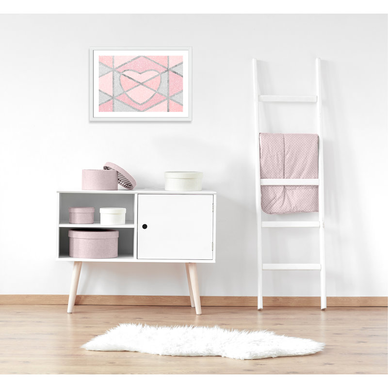 Segmented Emotion 1 Kids Wall Décor, 24.5" H x 34.5" W x 0.63" D, White Framed