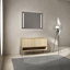 Meuble-lavabo 48 po avec portes à fermeture en douceur - Artisanat en bois d'ingénierie Chêne chic moderne à colorier pour économiser de l'espace Le cabinet 3 améliore le rangement et l'apparence