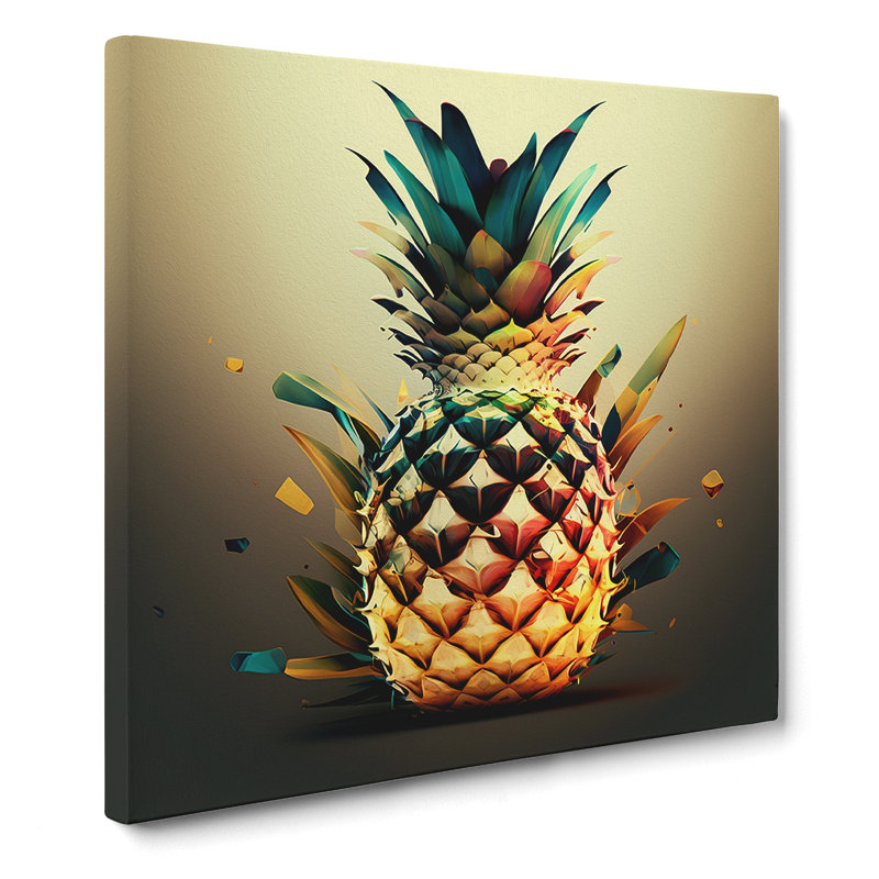 Pineapple - No Frame Print, 50cm H x 50cm W x 3cm D