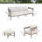 Harmonti  Patio Aluminum 5 Person Conversation Set With Concrete Table-994288138