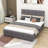 Upholstered Platform Bed with Headboard and 4 Drawers-527696045