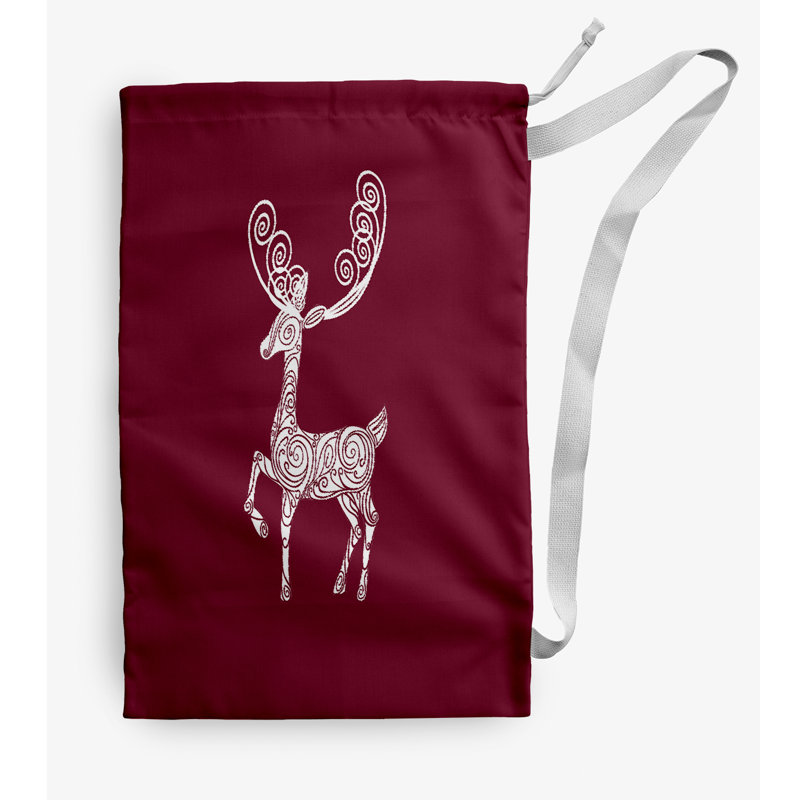 Sac à linge Cool Dude, Moyen (H 36 po x l 28 po), Rouge foncé