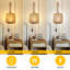 Ameela Solid Wood Plug-in Flush Mounted Sconce