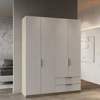 Sinaiya 4 Door Manufactured Wood Wardrobe