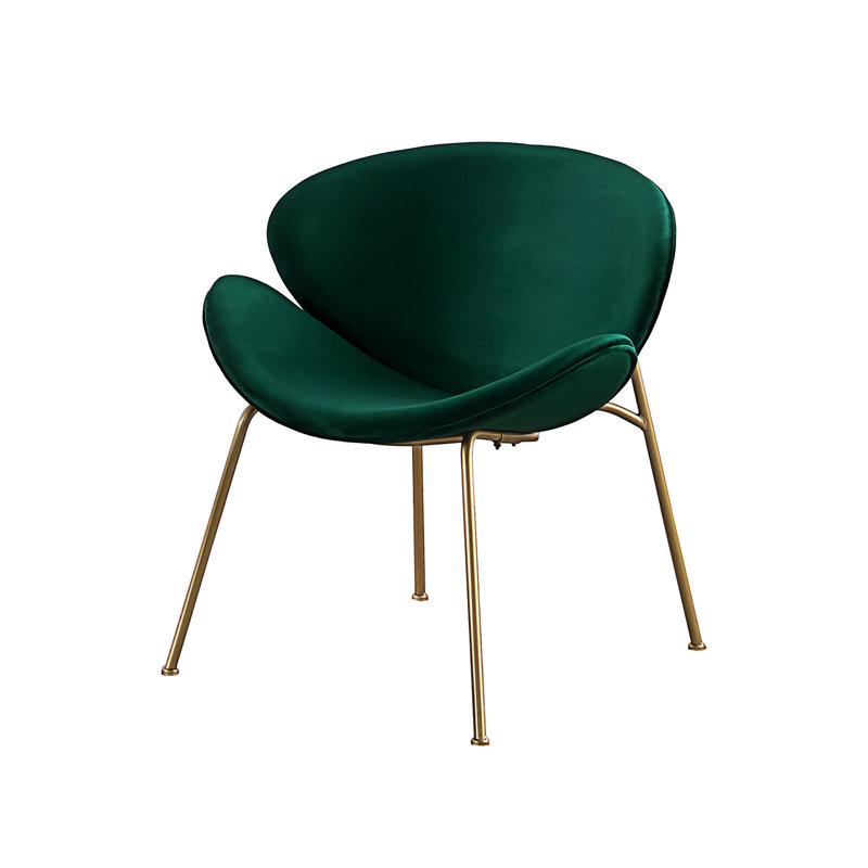 Méridienne, fauteuil de coiffeuse de chambre à coucher, fauteuil de salon de forme ergonomique, Velours vert