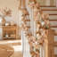 Guirlande de feuilles d'érable artificielles, vignes suspendues 70,87 pouces avec mini citrouilles blanches et baies blanches, récolte de verdure décorative pour manteau de cheminée, arche, mur, rampes d'escalier, décoration de l'Action de grâce