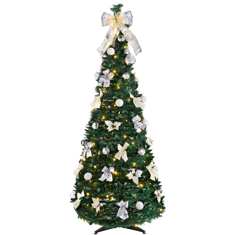 182.88cm H Lighted Artificial Christmas Tree