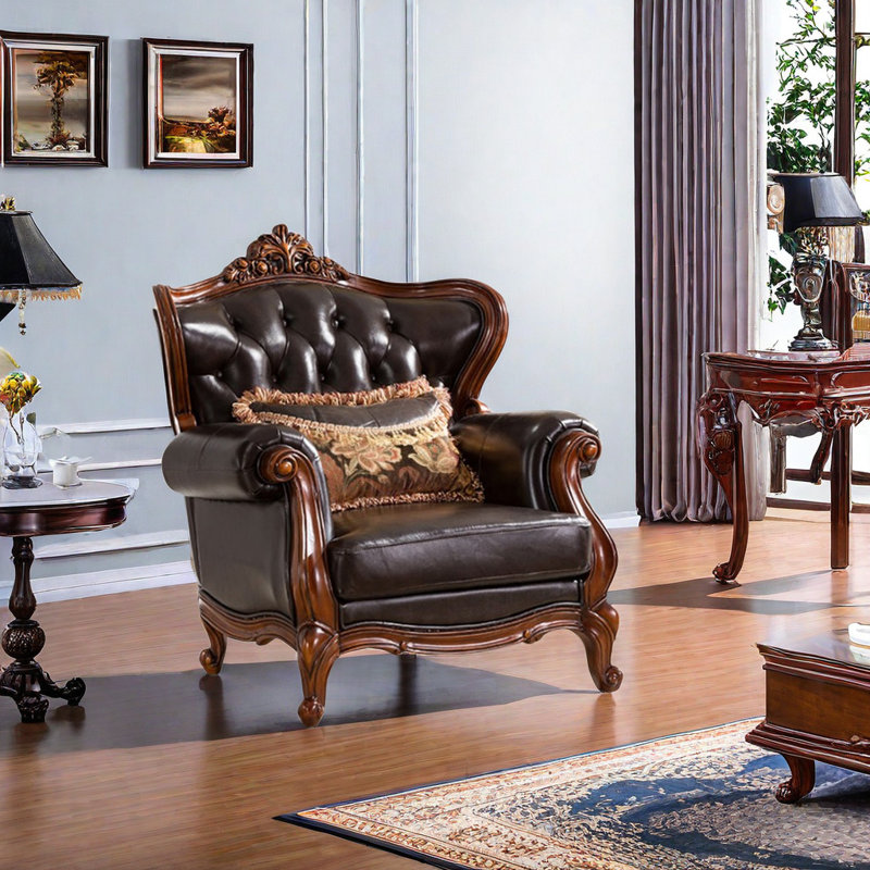 Fauteuil American Cowhide de 40,55 de large