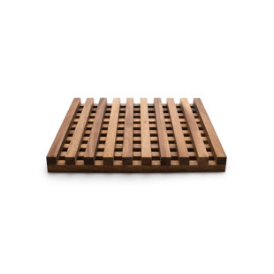 Gourmet Wood Square 1 Piece Trivet