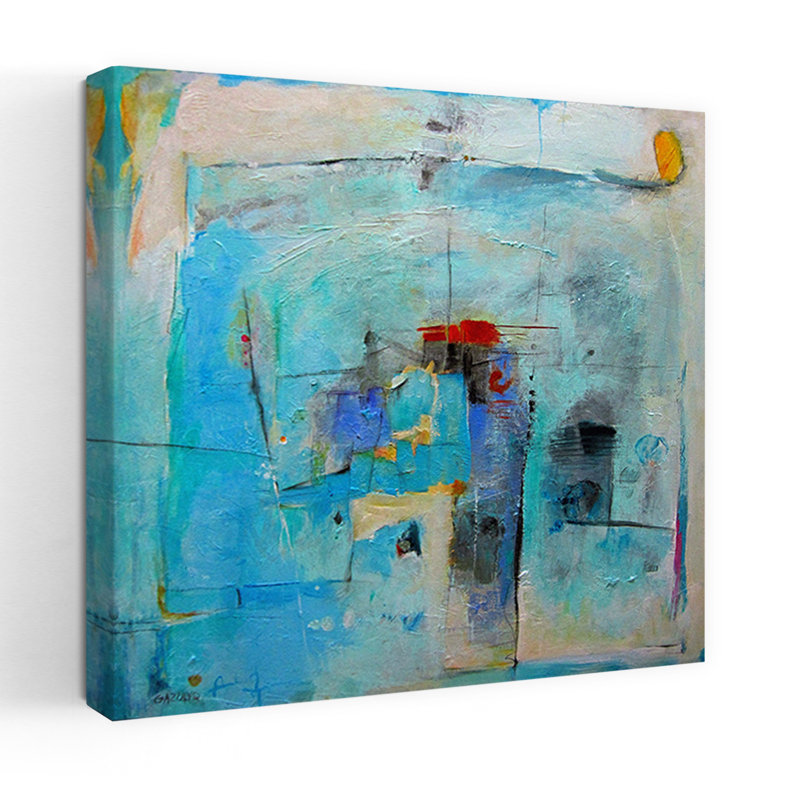 Assemblage requis, art abstrait contemporain, H 18 po x l 18 po