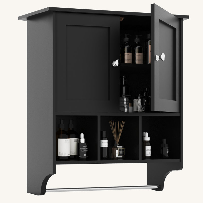 Bathroom Cabinet, Black
