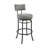 Ewura Swivel Armless Counter/Barstool in Metal with Faux Leather-1989085882-1989085881