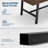55" Industrial Dining Table for 2-4, Heavy Duty Rectangular Kitchen Table with 2"x2" Metal Legs, Small Space