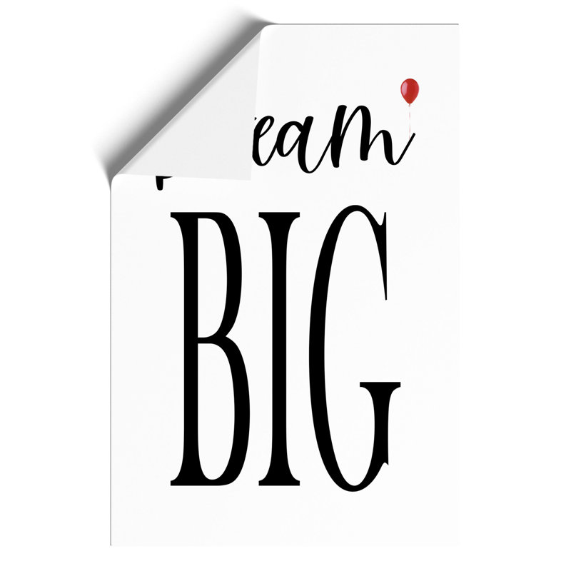 Dream Big - Frameless Print, 59cm H x 42cm W x 0.1cm D