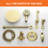 10 Inch Wall-Mounted Shower System With Handheld Shower Single-Handle Shower Faucet Set Brass High-Pressure Shower Trim Kit With Tub Spout-116795667