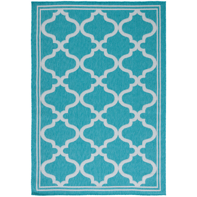 Bermuda Performance Machine Washable Geometric Indoor/Outdoor Area Rug, Rectangle 6'7" x 9'2"