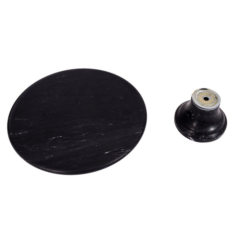 Plateau tournant Marbe, Noir mat