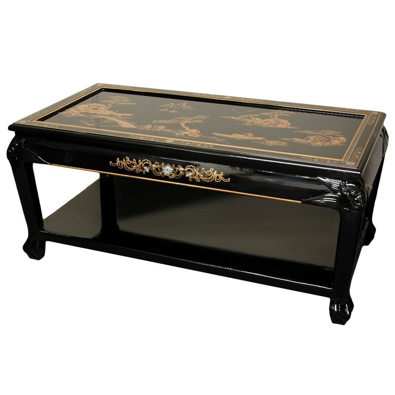 Table basse avec tablette