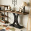 Table de vestibule étroite avec base géométrique-782163906